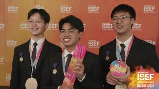 Teepakorn Pannathorn amp Poon winners of the 2023 Regeneron Young Scientist Award Regeneron ISEF [upl. by Ddal]