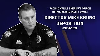 Depositions of Jacksonville Sheriffs Office in Police Brutality Case JSO Director Mike Bruno [upl. by Zacek]