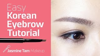 HOW TO  Korean Eyebrow Tutorial  DEMO  BROW COMPARISON [upl. by Alper]