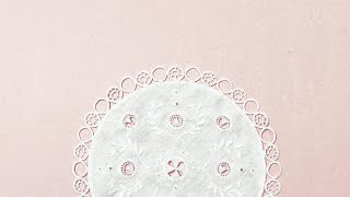 Hedebo Embroidery White Work Doily Making Hand Embroidery Doily 4 [upl. by Eiluj]