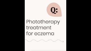 Phototherapy treatment for eczema [upl. by Orsola]