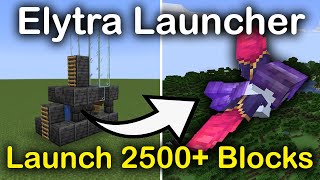 Fastest Way To Travel In Minecraft Java TUTORIAL Best EASY Elytra Launcher 119 [upl. by Rasia]