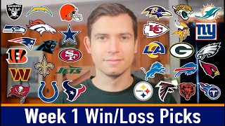 FOOTBALL IS BACK NFL Week 1 WinLoss Picks [upl. by Morehouse]