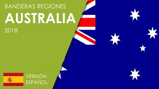 Banderas regiones de Australia 2018 Estados territorios y territorios externos [upl. by Nospmoht]