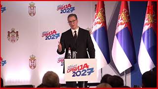 Predsednik Vučić predstavlja plan quotSrbija 2027quot [upl. by Leveridge]