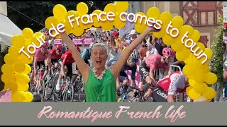 Tour De France comes to Villeneuve Sur Lot [upl. by Hgiellek]