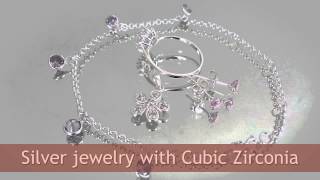 CZ Silver Jewelry Wholesale Cubic Zirconia Jewellery from Thailand Manufacturer [upl. by Glasgo]