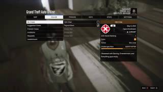 GTA5 online How to join a crew ps4xbox360xbox oneps3 episode 12 [upl. by Suoiradal]