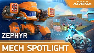 Mech Arena  Mech Spotlight  Zephyr [upl. by Marya]