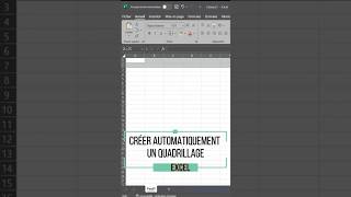 Excel Quadrillage Automatique  Astuce A Connaitre [upl. by Nomis]