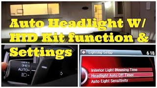 9thGen Honda Accord Auto Headlight Function amp Settings DiyCarModz [upl. by Yalonda]