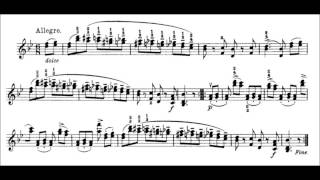 Niccolò Paganini  Caprice for Solo Violin Op 1 No 13 Sheet Music [upl. by Lledyl]