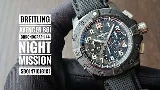 Breitling Avenger B01 Chronograph 44 Night Mission SB0147101B1X1 [upl. by Yrruc]