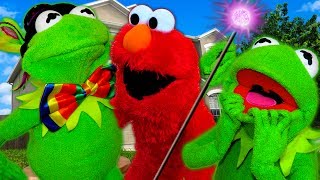 Elmo Surprises Kermit the Frog with a Magician [upl. by Mccallum]