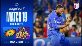 Cognizant Major League Cricket Game 19 Highlights  MI New York Vs LA Knight Riders [upl. by Dace]