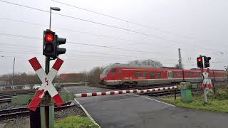 Schranke vom Bahnübergang Münster über 5 Minuten geschlossen [upl. by Kaufmann]