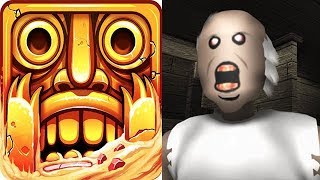 Temple Run 2 vs Granny Roblox Horror Escape Game [upl. by Ruelu280]