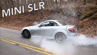 Mercedes SLK55 AMG with E55 supercharger  MINI SLR pulls and fly by sounds [upl. by Bhayani]