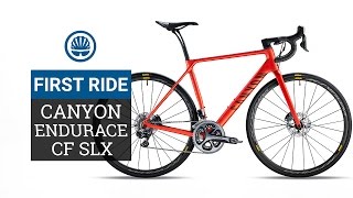 Canyon Endurace CF SLX  Canyons First Disc Road Bike [upl. by Ahsel873]