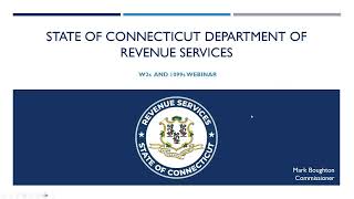 Connecticut Employees Withholding Tax Webinar  Jan 2024 [upl. by Jacinthe]