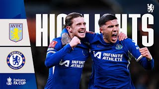 Aston Villa 13 Chelsea  HIGHLIGHTS  FA Cup 4th Round Replay  Chelsea FC 202324 [upl. by Aitnas]