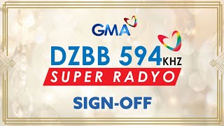 DZBB 594kHz Station Notice  SignOff 07JULY2024 [upl. by Dualc]