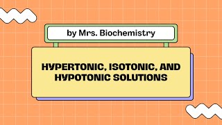 Hypertonic isotonic and hypotonic solutions  made easy [upl. by Humpage487]