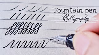 How to write calligraphy with fountain pen  Fountain Pen Hack  Cursive writing [upl. by Alyacim]