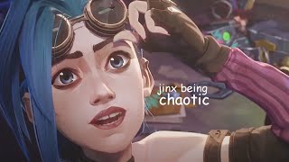 jinx being chaotic for 4 minutes straight [upl. by Bramwell814]