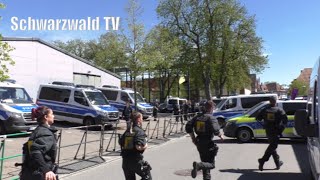 🚨🚔 Wahlkampfrede in Donaueschingen mit Alice Weidel viel Polizei amp Gegendemonstranten 27042024 [upl. by Reina632]