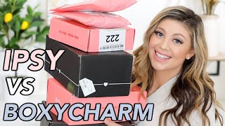 IPSY VS BOXYCHARM SHOWDOWN UNBOXING ALL THE BOXES [upl. by Oilasor]