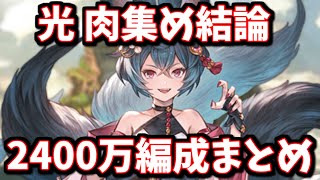 【完全版】遂に両面カグヤ攻撃のみが可能に！光古戦場用2400万編成肉集め編成まとめ【グラブル】 [upl. by Littman]