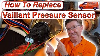 How To Replace a Vaillant Water Pressure Sensor F75 in the Display Step by Step Instructions [upl. by Arayt635]