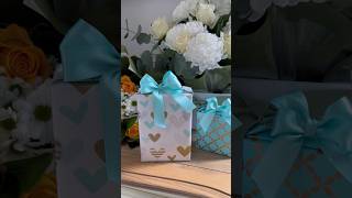 How to wrap a gift with a handle giftideas giftbox giftwrapping [upl. by Brinn]