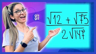 SIMPLIFICAÇÃO DE RADICAIS  SIMPLIFICAÇÃO DE RAIZ  RADICIAÇÃO  \Prof Gis [upl. by Zonnya]