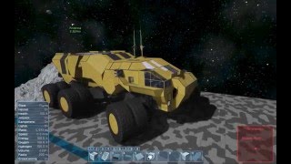 Space Engineers Tutorial  Custom build Suspension and Steering no mods [upl. by Aduhey649]