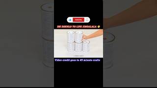 teen ke dabbe ka hack 💡 watch till the end 😮 5minitcrafts facts lifehacks trending craft [upl. by Shelly687]