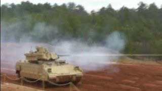 Rapid Fire 25mm Bradley American Firepower [upl. by Olnay]