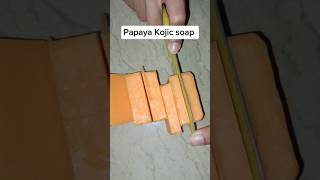 Lee Papaya Kojic Soap How to use Papaya Kojic Soap Review Papaya Kojic Soap Cutting My Vlog [upl. by Feodor]