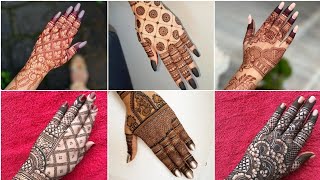 Stylish checks mehndi designs l Simple Mehndi Designs [upl. by Glanti]