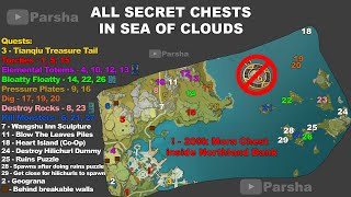 All secret hidden chests in Sea of Clouds Genshin Impact [upl. by Chader]