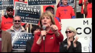 Coakley campaigns in Framingham [upl. by Imef826]