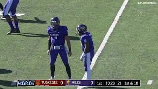 2018 SIAC Football Tuskegee Golden Tigers at Miles College Golden Bears [upl. by Sarad937]