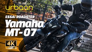 Essai YAMAHA MT07  2024  4K urbaanews [upl. by Oetsira]