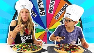 MYSTERY WHEEL OF PIZZA CHALLENGE [upl. by Ahsiela]