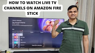 Hindi How to watch live tv on amazon fire tv stick  how to get live tv on firestick  TV Guide [upl. by Eanahc]