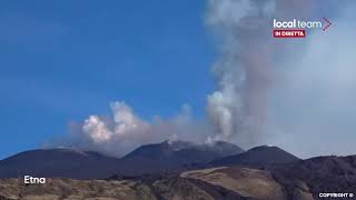 LIVE Etna nuova eruzione in corso diretta video [upl. by Attaymik]