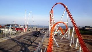 Thunderbolt front seat onride HD POV Luna Park Coney Island NYC [upl. by Allez]