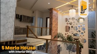 Best 5 Marla House Design in Pakistan  Double Height  Interior Design  Hafiz Builders  30x45 [upl. by Ellevehs478]