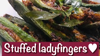 വെണ്ടക്ക വെച്ചു ഇങ്ങനെ ചെയ്തു നോക്കൂhow to make easy stuffed ladyfingers tasty hut malayalam [upl. by Lonee]